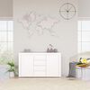 vidaXL Sideboard High Gloss White 120x36x69 cm Engineered Wood