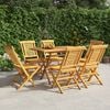 vidaXL Folding Garden Chairs 6 pcs 47x63x90 cm Solid Wood Teak