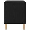 vidaXL Record Cabinet Black Oak 100 x 38 x 48 cm Engineered Wood