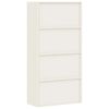 vidaXL File Cabinet Anthracite and White 90x40x180 cm Steel