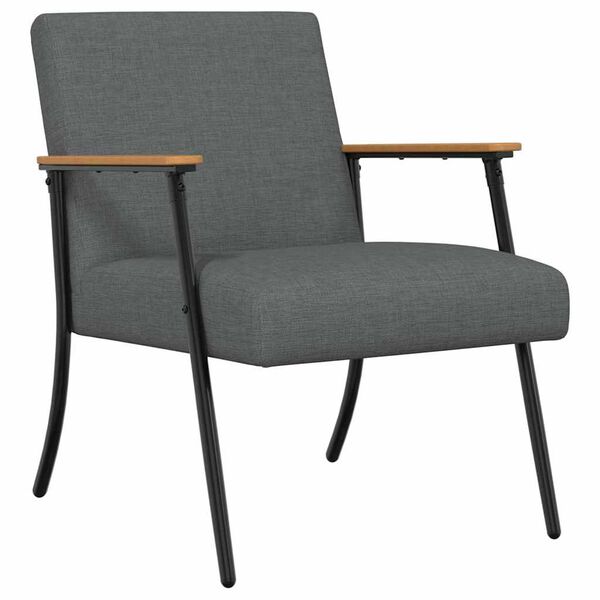vidaXL Armchair Dark Grey 59 x 75 x 78 cm Fabric