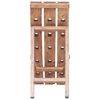 vidaXL Wine Rack for 15 Bottles 26x50x70 cm Solid Mahogany Wood