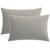 vidaXL Cushion Cover 2 pcs HEERLEN Grey 30 x 50 cm Polyester