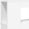 vidaXL LED Headboard White 180x18.5x103.5 cm Engineered Wood