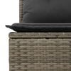 vidaXL 5 Piece Garden Sofa Set with Cushions Grey Poly Rattan