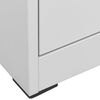 vidaXL Filing Cabinet Light Grey 46x62x102.5 cm Steel