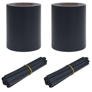 vidaXL Garden Privacy Screens 70 x 0.19 m PVC Dark Grey