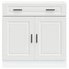 vidaXL Kitchen Base Cabinet Porto White Engineered Wood