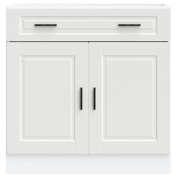 vidaXL Kitchen Base Cabinet Porto White Engineered Wood