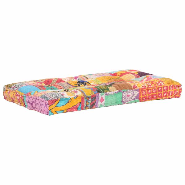vidaXL Pallet Sofa Cushion Multicolour Fabric Patchwork