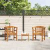 vidaXL Garden Rose Lounge Set 3 pcs Natural Solid Acacia Wood