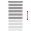 vidaXL Zebra Blind 80 x 150 cm Grey
