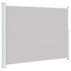 vidaXL Patio Retractable Side Awning 220x314 cm Grey