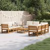 vidaXL 9 Piece Garden Lounge Set with Cushions Solid Wood Acacia
