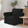 vidaXL Sofa Black 95 x 82 x 80 cm Fabric