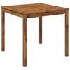 vidaXL Garden Dinner Table Natural 80 x 80.5 x 75 cm Solid Acacia Wood