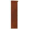 vidaXL Parcel Drop Box Rusty 44.5 x 29 x 110.5 cm Weathering Steel
