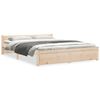 vidaXL Bed Frame without Mattress Solid Wood 135x190 cm Double Double
