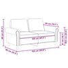 vidaXL 2-Seater Sofa Black 120 cm Velvet