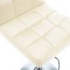 vidaXL Bar Stools 2 pcs Cream Faux Leather