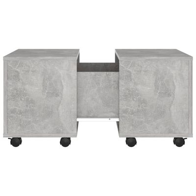 vidaXL Coffee Table Concrete Grey 60x60x38 cm Engineered Wood