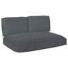 vidaXL Cushion Set Oxford Fabric Anthracite 120 x 80 x 52 cm