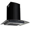 vidaXL Wall Mounted Range Hood Stainless Steel 756 m&sup3;/h 60 cm Black