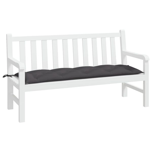 vidaXL Garden Bench Cushion Anthracite 150x50x7 cm Oxford Fabric