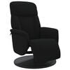 vidaXL Recliner Chair with Footrest Black Velvet