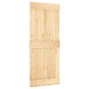 vidaXL Door NARVIK Natural 85 x 210 cm Solid Pine Wood