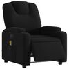 vidaXL Electric Massage Recliner Chair Black Fabric