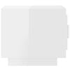 vidaXL Coffee Table High Gloss White 51x50x45 cm Engineered Wood
