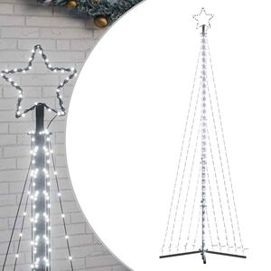 vidaXL LED Christmas Tree 495 LEDs Cold White 302 cm