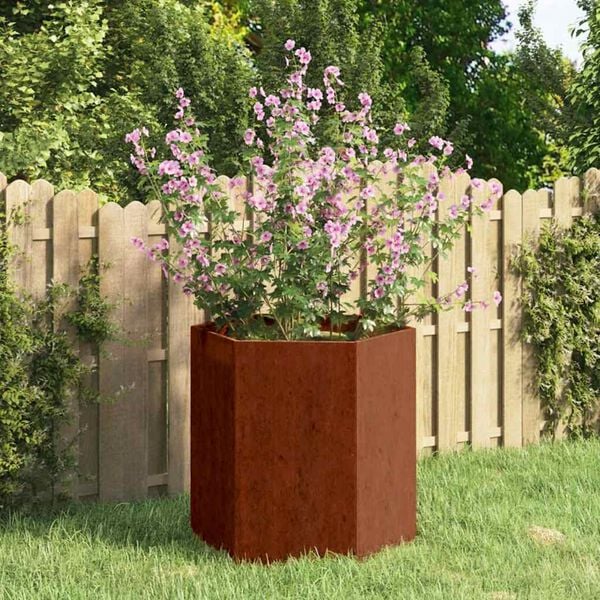 vidaXL Planter Rusty 40x40x45 cm Corten Steel