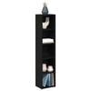 vidaXL CD Cabinets 2 pcs Black Oak 21x16x93.5 cm Engineered Wood