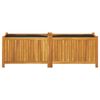 vidaXL Garden Planter with Liner 153x38.5x50 cm Solid Wood Acacia