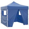 vidaXL Blue Foldable Tent 3 x 3 m with 4 Walls