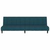 vidaXL 2-Seater Sofa Bed Dark Grey Velvet