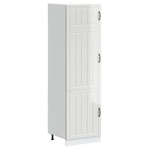 vidaXL Kitchen Cupboard Lucca High Gloss White Engineered Wood