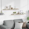 vidaXL Wall Shelves 2 pcs Sonoma Oak 80x9x3 cm