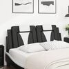 vidaXL Headboard Cushion "Viana" Black and White 137 cm Double Faux Leather