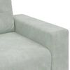vidaXL Loveseat Sofa Light Grey 140 cm Velvet