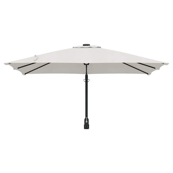 vidaXL Garden Parasol Beige and Black 248.5 x 247.5 x 160 cm