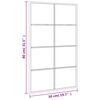 vidaXL Wall Mirror Black 50x80 cm Rectangle Iron