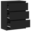 vidaXL Sideboard Black 60x35x76 cm Engineered Wood