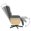 vidaXL Massage Recliner Chair with Footrest Dark Grey Fabric