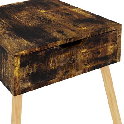 vidaXL Bedside Cabinets 2 pcs Smoked Oak 40x40x56 cm Engineered Wood