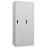 vidaXL Wardrobe Light Grey 80x50x180 cm Steel