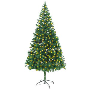 vidaXL Christmas Tree | Green | PVC | 210 cm | Fake Christmas Tree | Cone-shaped