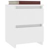 vidaXL Bedside Cabinet White 30x30x40 cm Engineered Wood